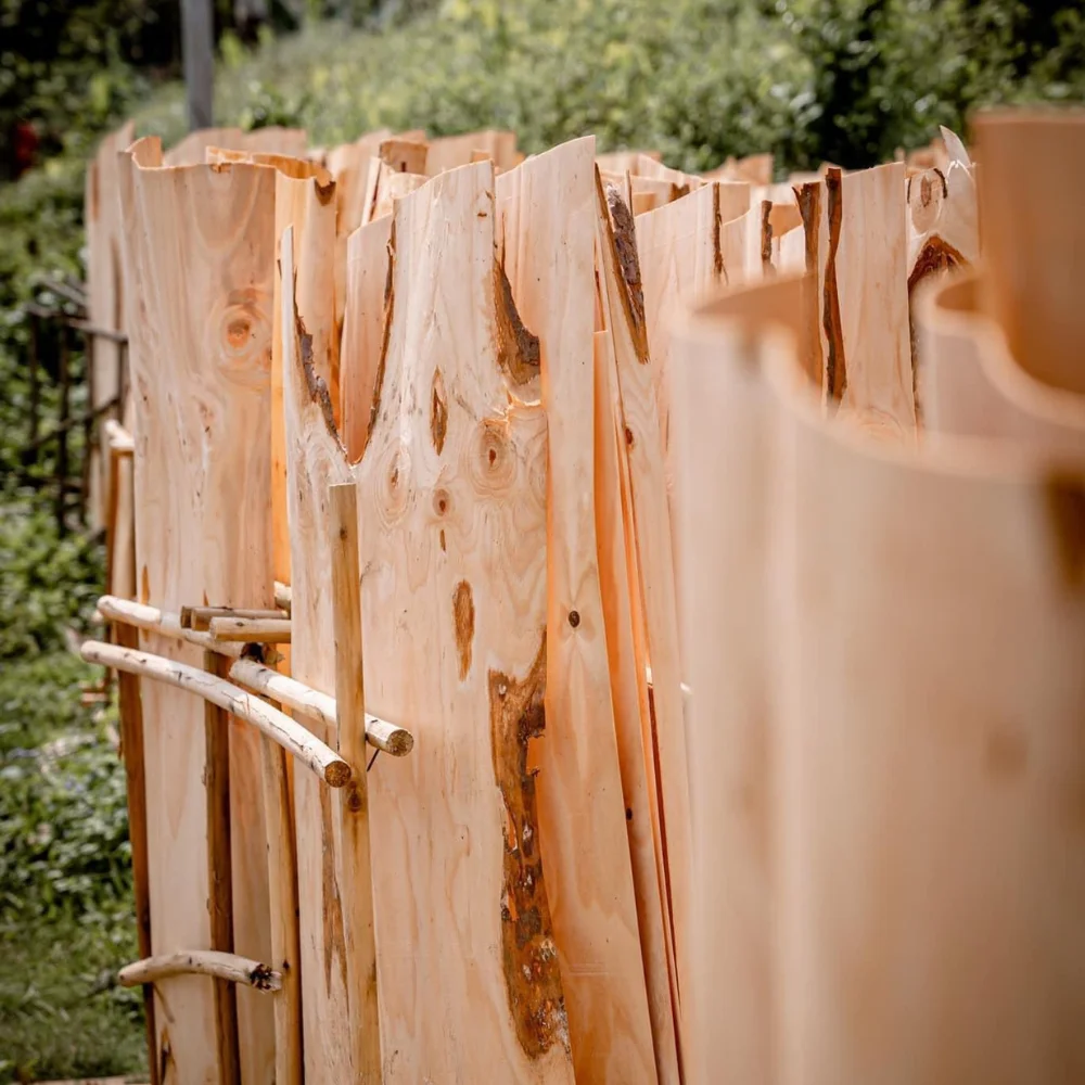 Unfinished Rectangular Wood Boards Aracia Wood Peeled Board From Viet