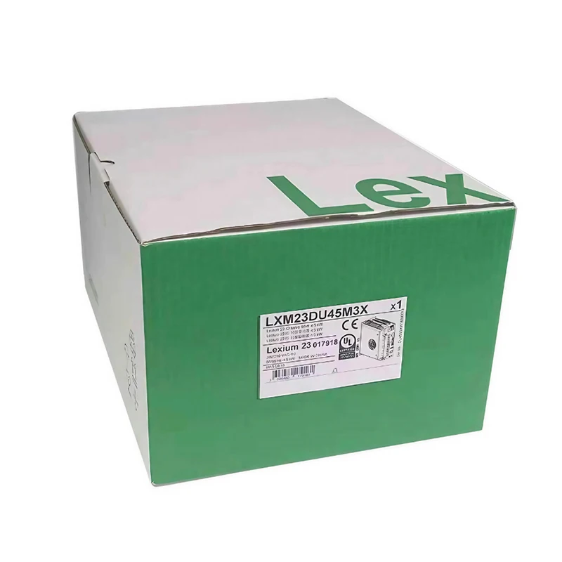 New Original LXM23DU45M3X Lexium 23 Plus series servo drive. 4.5kW high power rating, supporting multi control modes and fast dynamic response. With complete circuit protection, stable operation