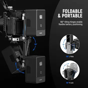 NEEWER PS013 Foldable V Mount Battery Plate with Arca Type QR Plate detail image