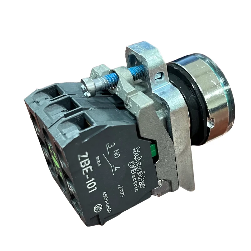Schneider Electric 22mm LED Selector Switch - 2-Position Green Illuminated Metal Operator