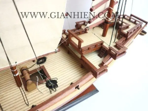 Gia Nhien Manufacturer Approve Custom Design Low MOQ Chinese Junk  WOODEN MODEL BOAT -  HIGH QUALITY WOOD SHIP MODEL