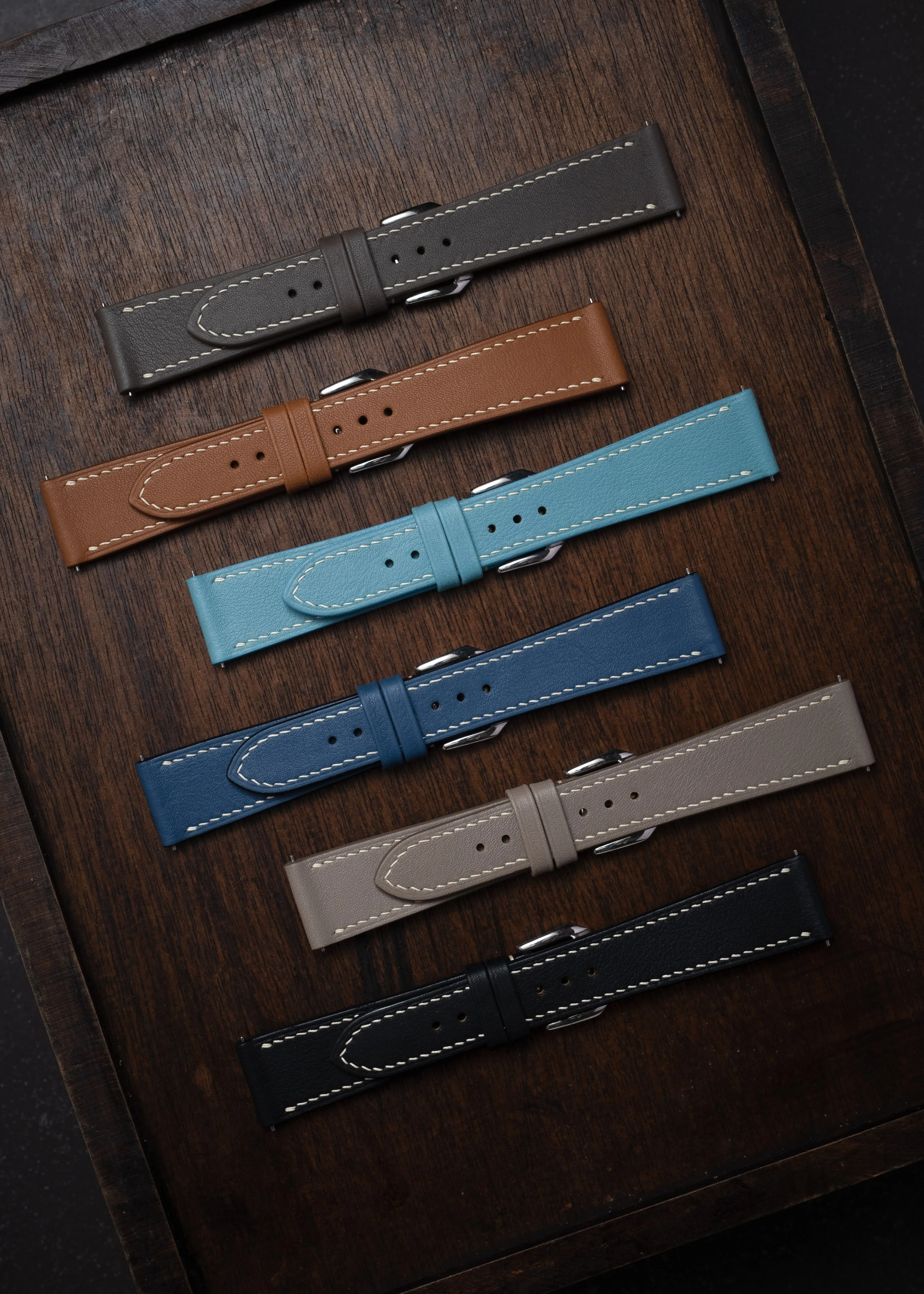 Made In Vietnam Swift Calf Leather Watch Straps 18 22mm Vintage Watch