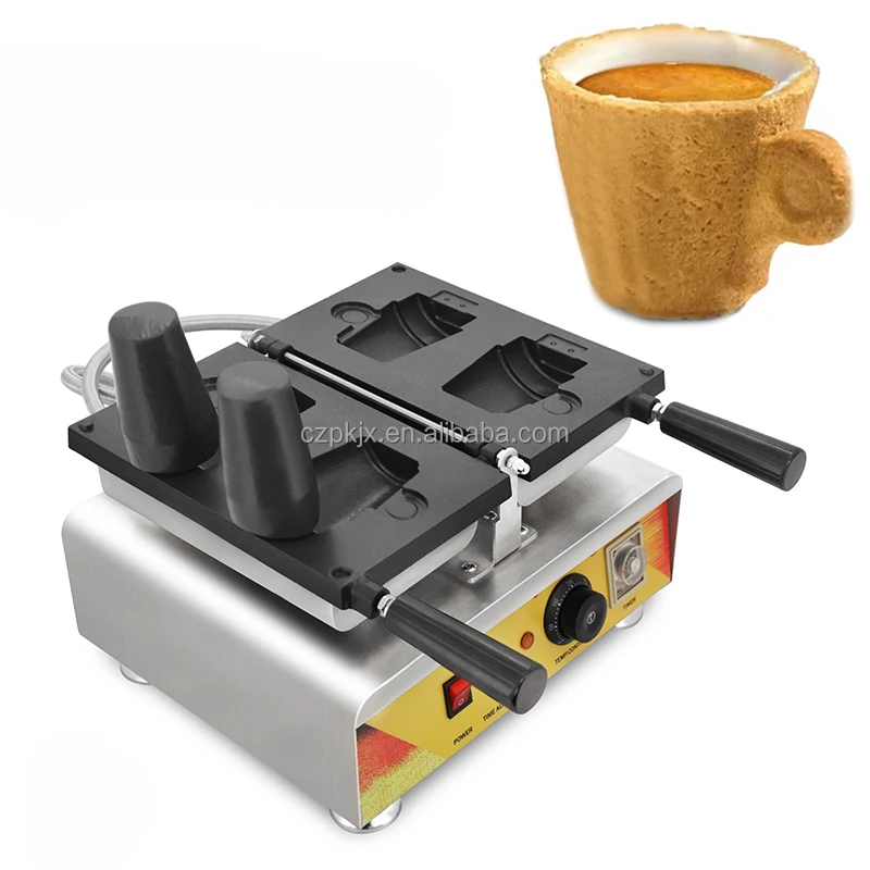 Snack Waffle Machine Make Coffee Cups Edible Coffee Cup Waffle Makers Machine