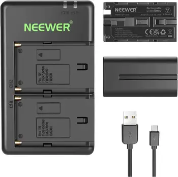 NEEWER NP-F550 Battery Charger Set Compatible with Sony NP-F970 F750 F770 F960 F550 F530 F330 F570 CCD-SC55 TR516 TR716 TR818 detail image