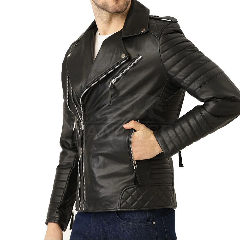 Customized Design Leather Jacket Factory Price Product Best Winter Men ...