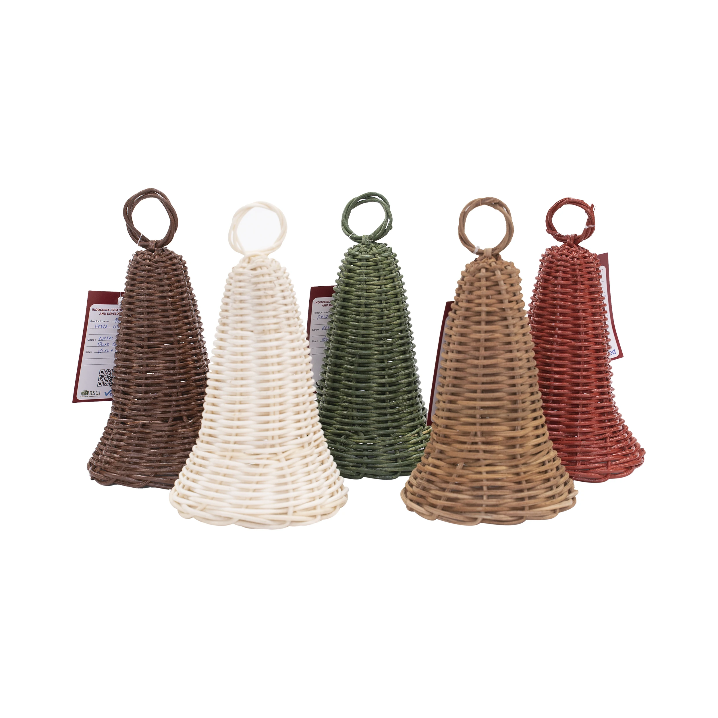 thumbnail image 2 of Philips 10-Light Rattan Bell LED Christmas String Lights, Warm White, 2.4 Watts 2 of 4