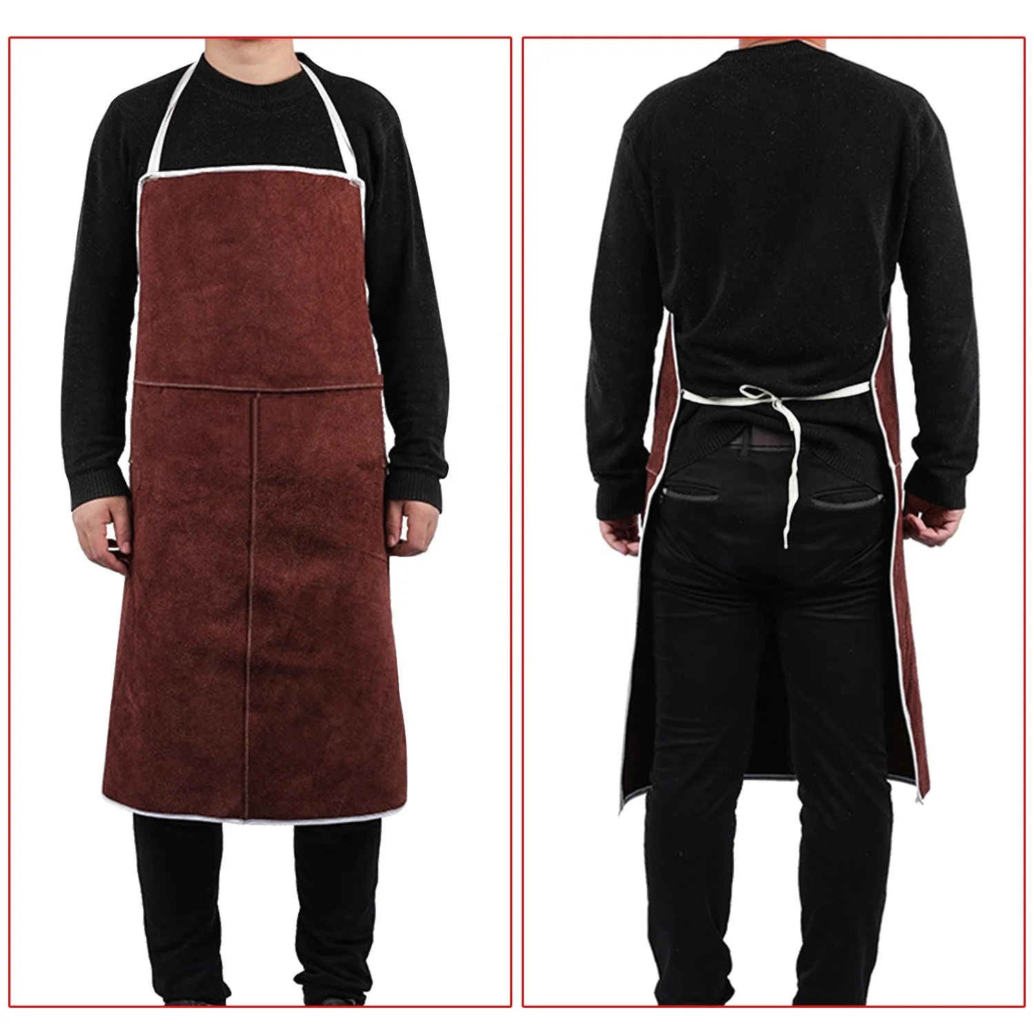 Customized 2023 Design Mens Leather Apron Hot Sale Cheap Price Salon