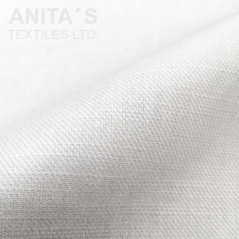 In-stock White Shiritng Cotton Spandex 2x2 S Twill Piece Dyed Woven ...