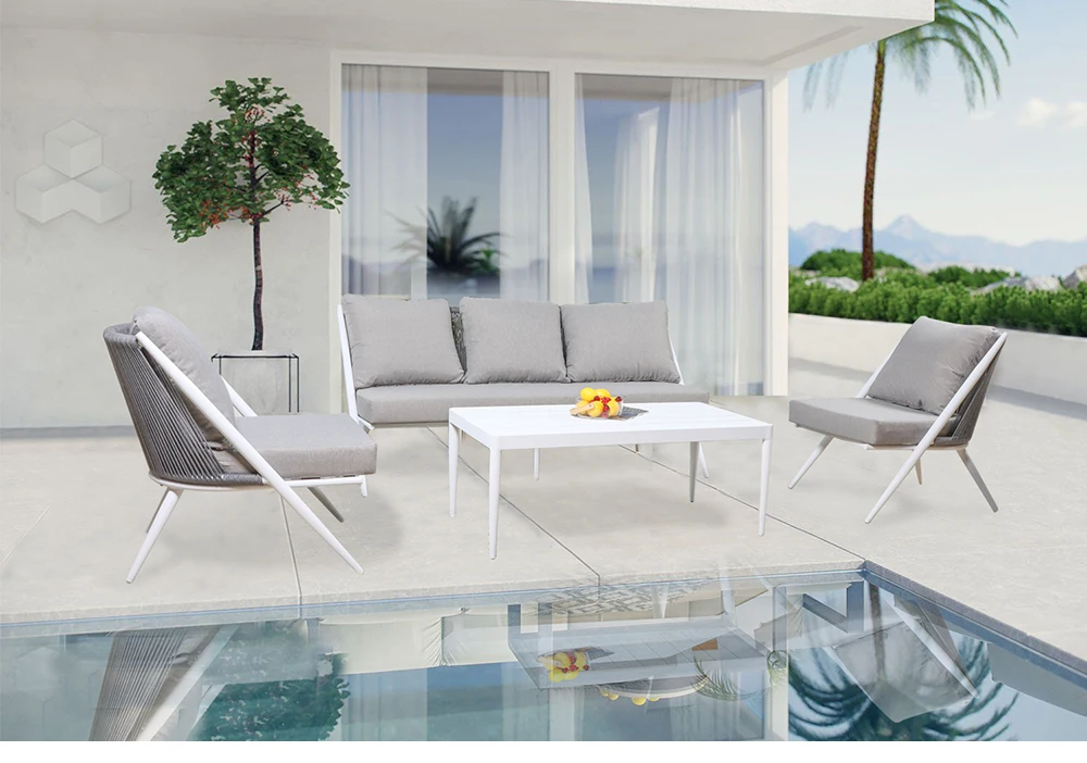 Outdoor Ratan Corner Sofa Cushion Cover Outdoor Patio Sectional Sofa