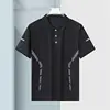 Side bar black [butterfly net POLO shirt]