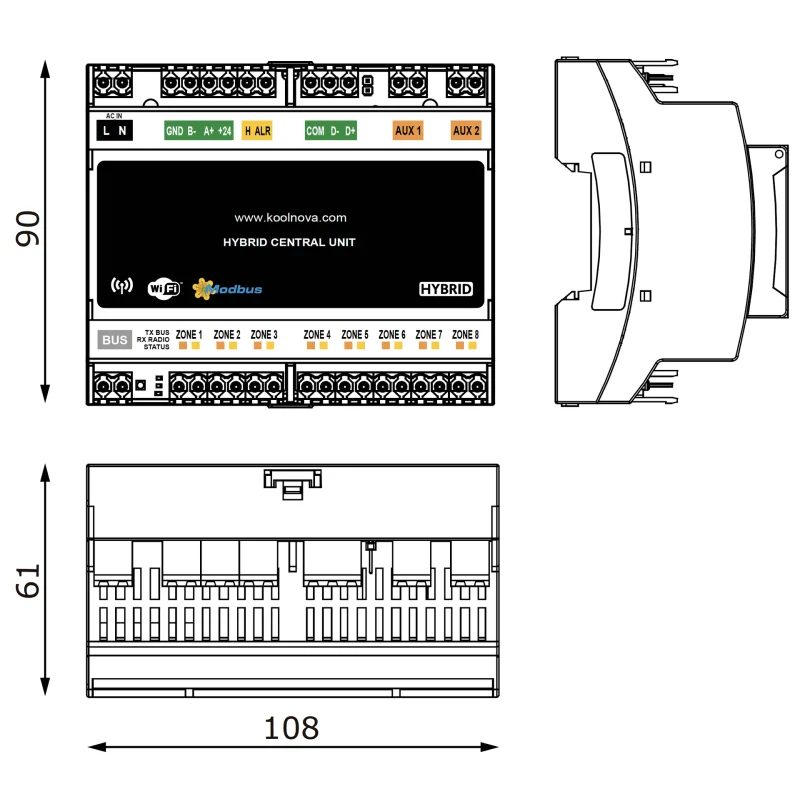 Motorized Dampers Control Unit, 4-Zone, HVAC, 2-Year - detail 6