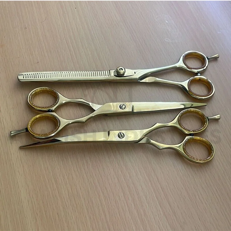 Sus 440c Pet Hair Scissors Set 7.5 Inch Curved Grooming Scissors Shear