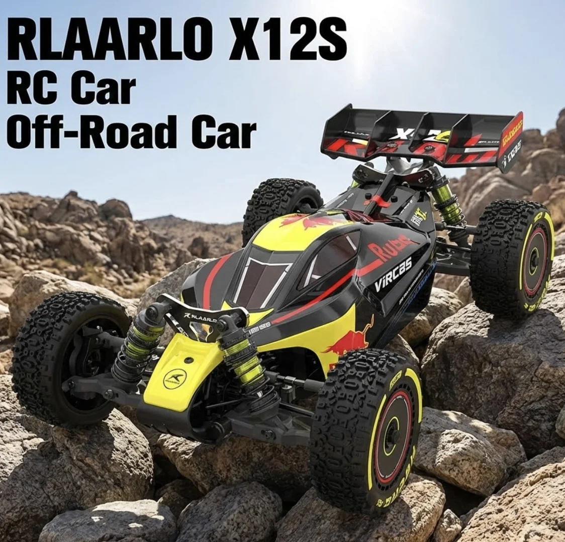 RLAARLO X12S RC Car - 90KM/H Speed Metal Brushless Buggy