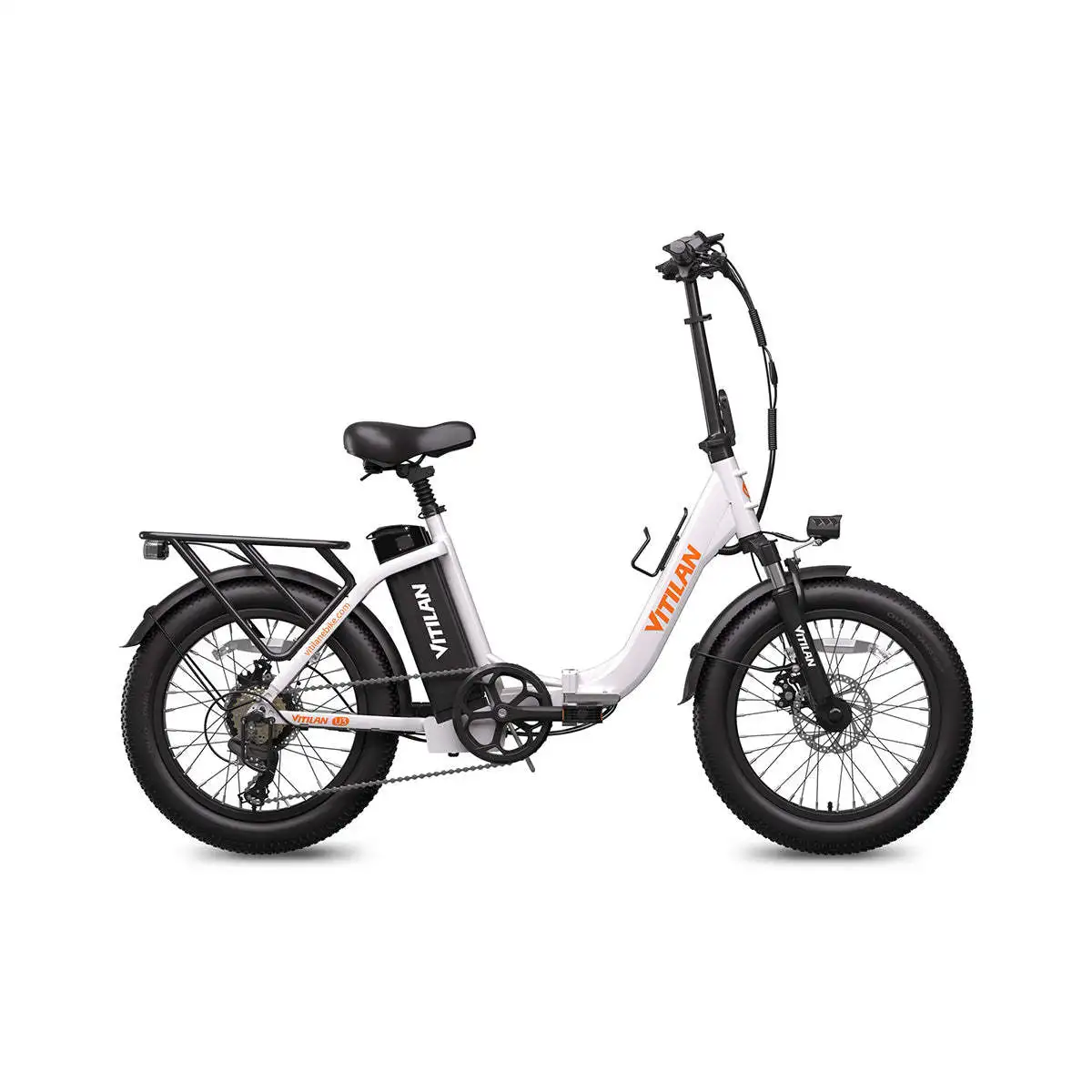 U3 Premium Electric Folding Bike with Full Suspension and Foldable Fat Tire Providing Comfort and Stability