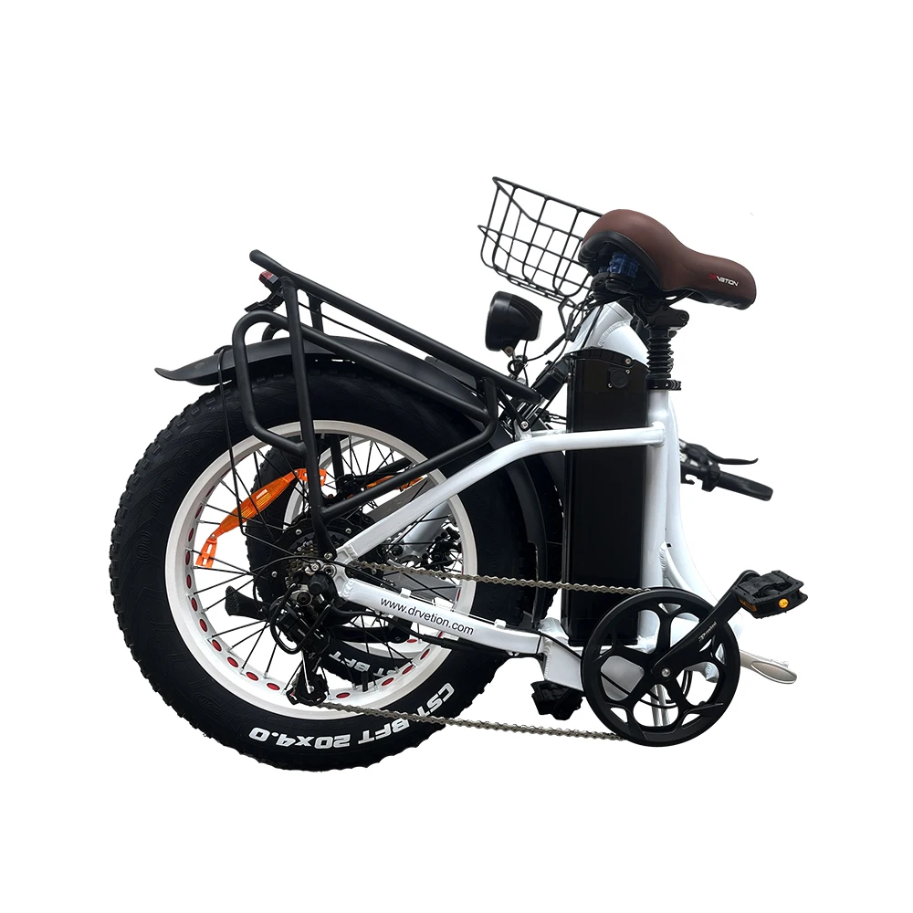 DrVetion CT20 Electric Fat Bike 48V 750W up to 45km/h 250W Rear Hub Motor Aluminum Frame 60km Range