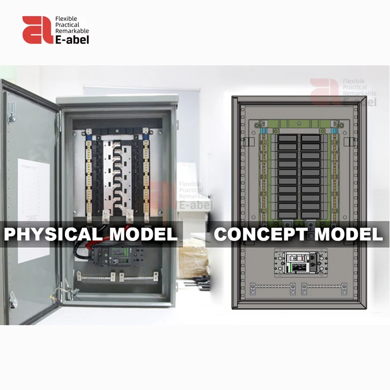 Eabel Factory UL Load Center 8 12 24 36 42 48 Way Distribution Box 160A 200amp Power Distribution Panel Board for Modular House