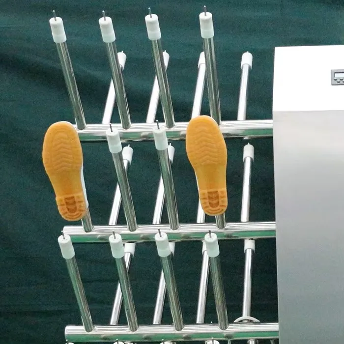 Stainless steel boot cleaning machine for worker hygiene and food safety control in slaughterhouses