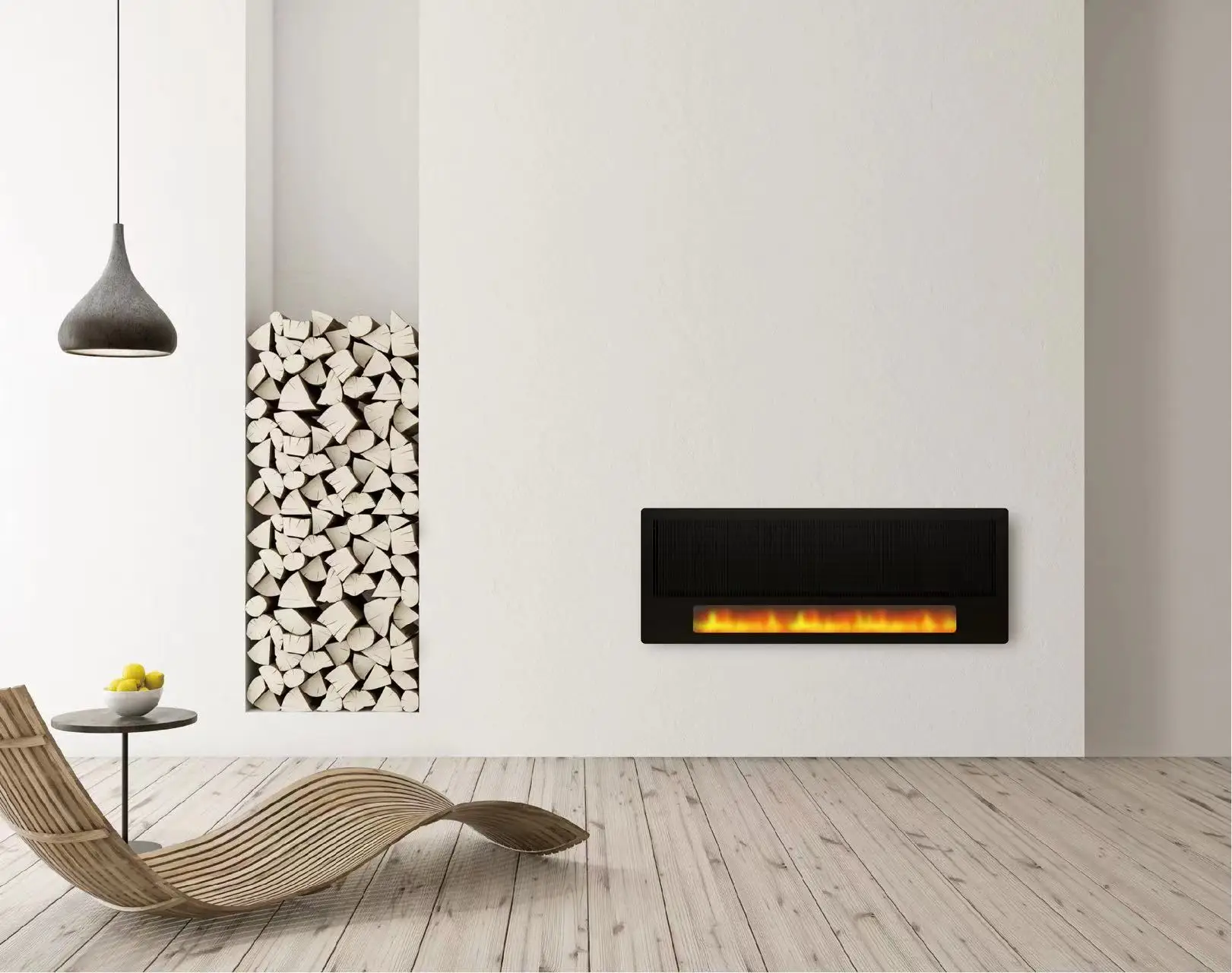 Electric Fireplace, Wall, 1700W, LED - detail 24