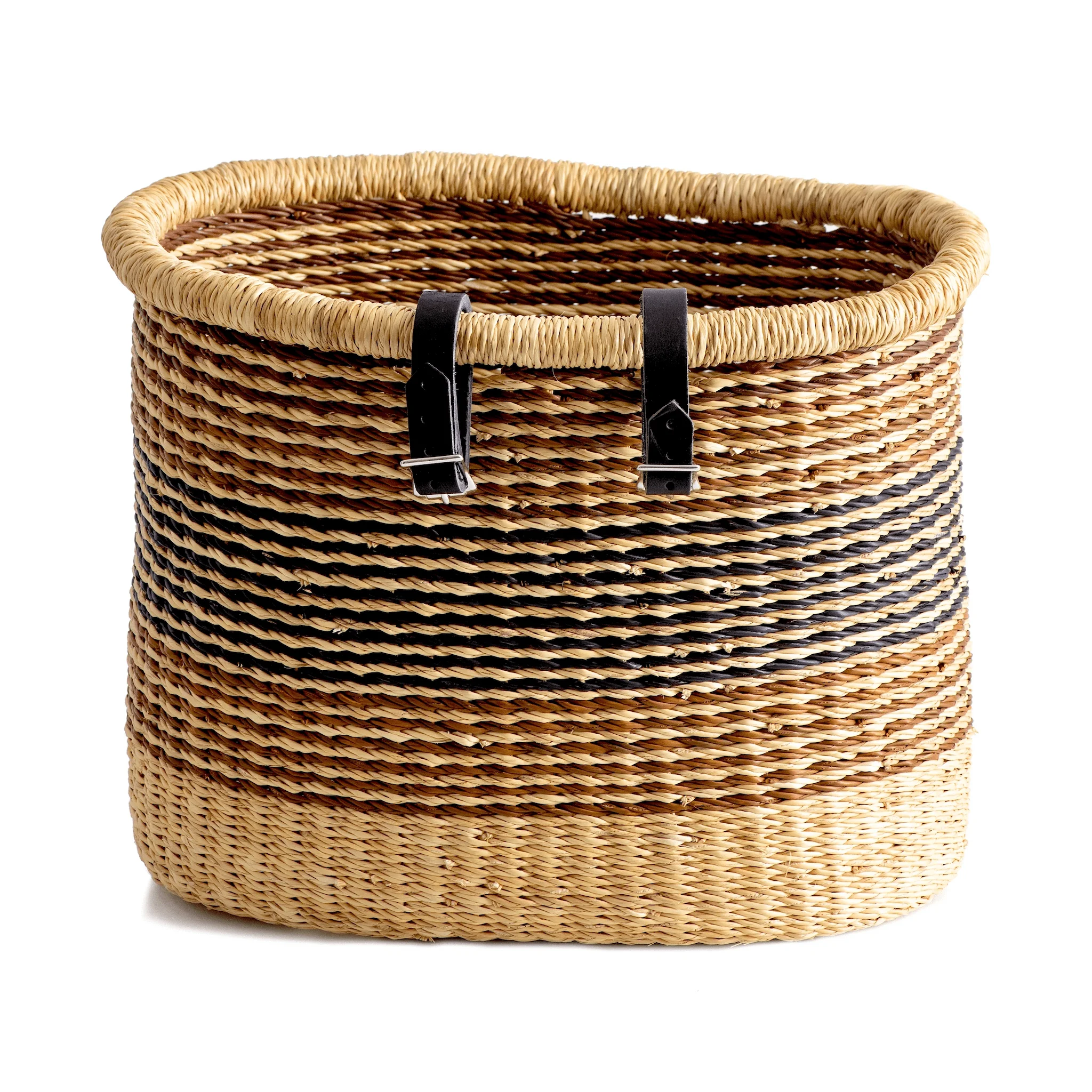 Передняя велосипедная корзина, ручная работа, водоросли, натуральная солома, экологически чистые биоразлагаемые корзины для велосипедов