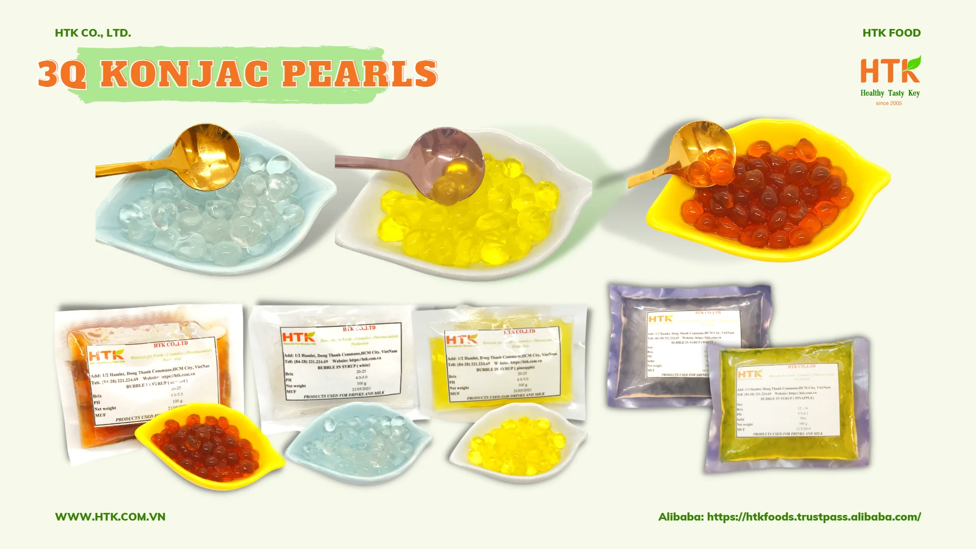 Hot 2023 Boba 3q Konjac Pearls In Syrup For Bubble Tea Made In Vietnam