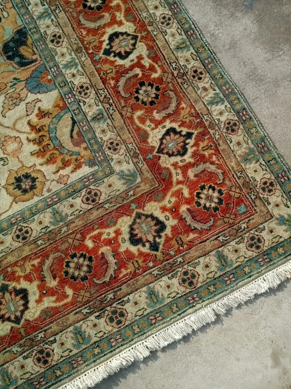 Hot Selling Antique Hand Knotted Wool Rugs High Knots Carpet From India