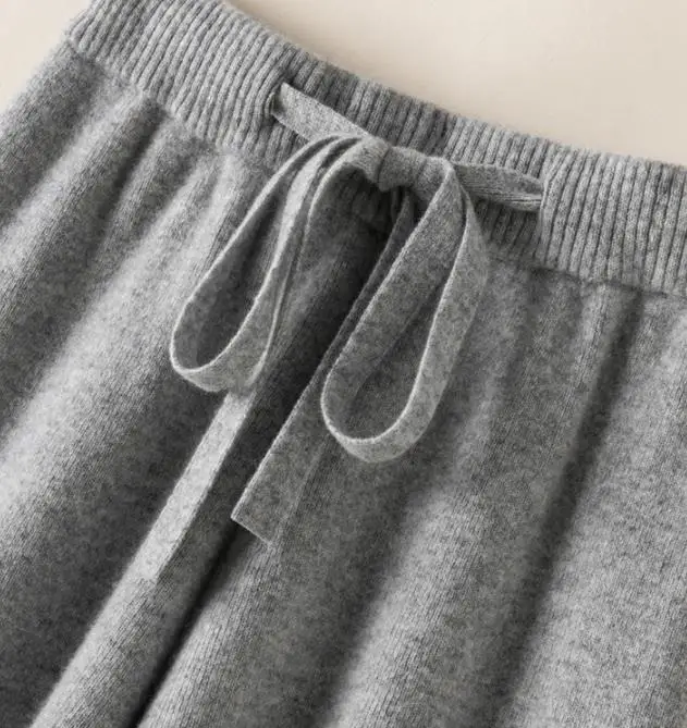 Manufacturers Knitting Cashmere Women Pants Cashmere Merino Wide Leg ...