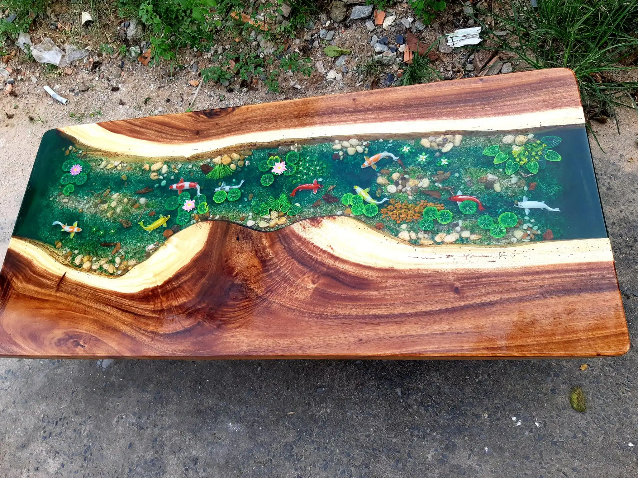 Vietnam Simple Design Epoxy Wood Table Epoxy Resin For Dining Room