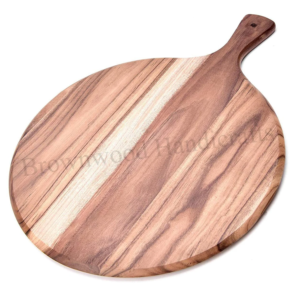 Handcrafted Solid Mango Wooden Round Cutting Board for Chopping and Charcuterie Direct from Indian Manufacturer and Exporter