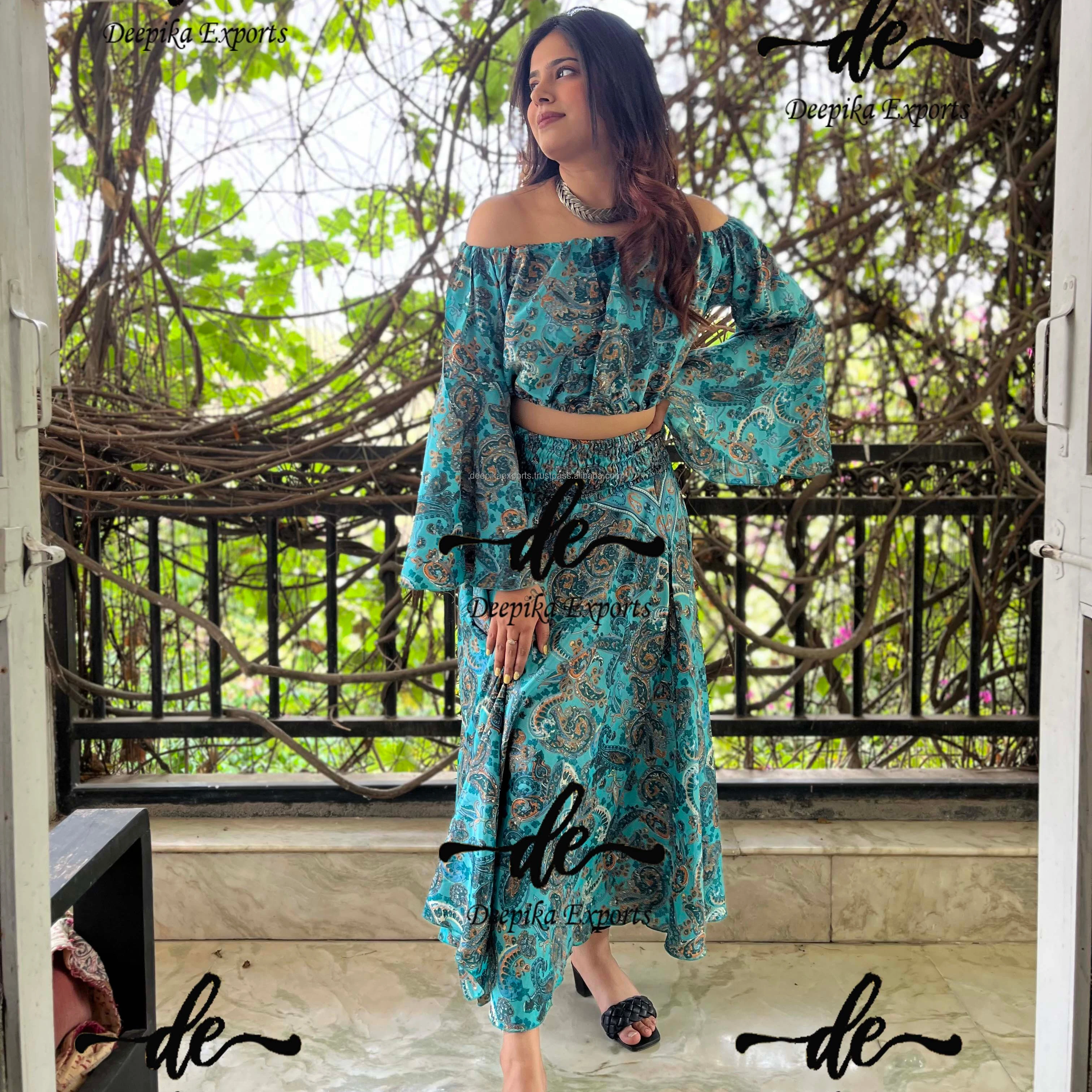 knee length dresses for ladies V-Neck Lantern Sleeve Allover Graphic Pattern Dress, Fashion Casual Spring Elegant,S main image 1