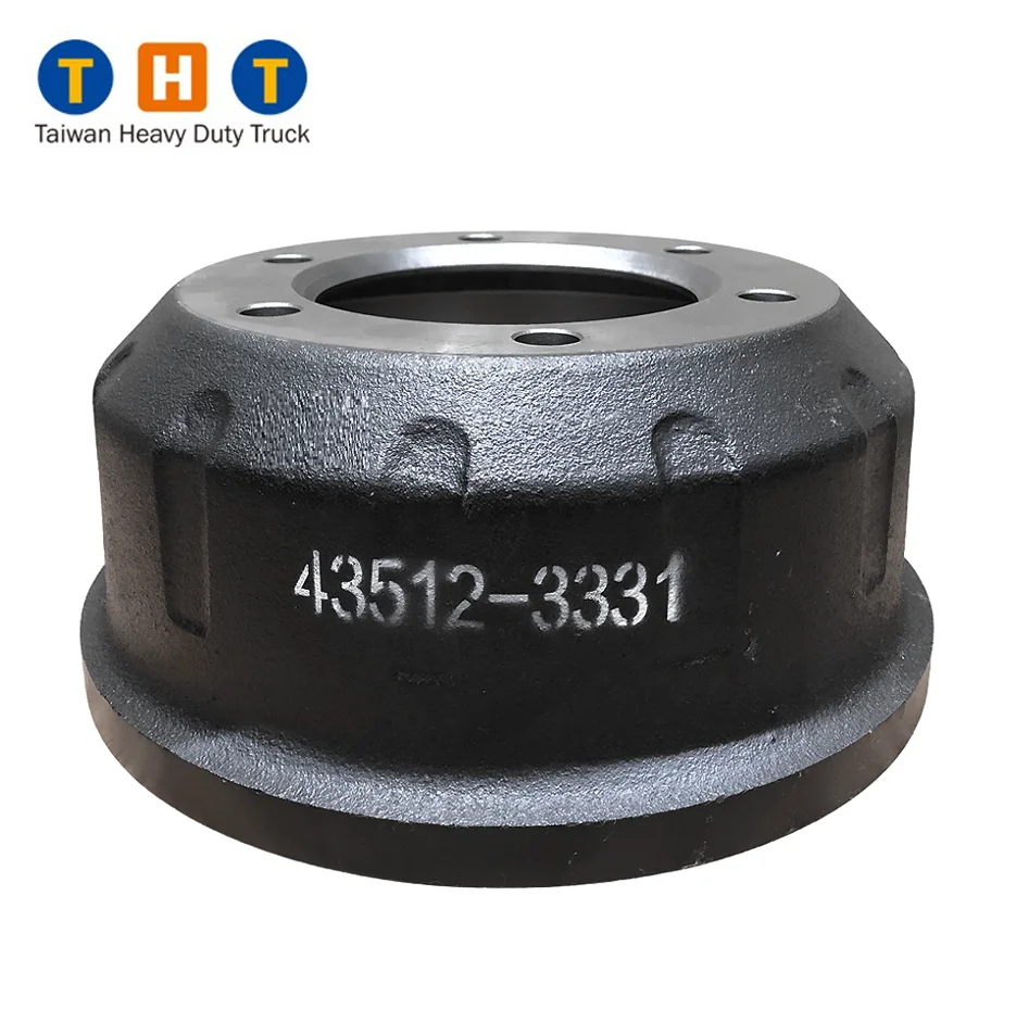 Brake Drum Front 6holes 43512-3331 for HINO FC FD Trucks