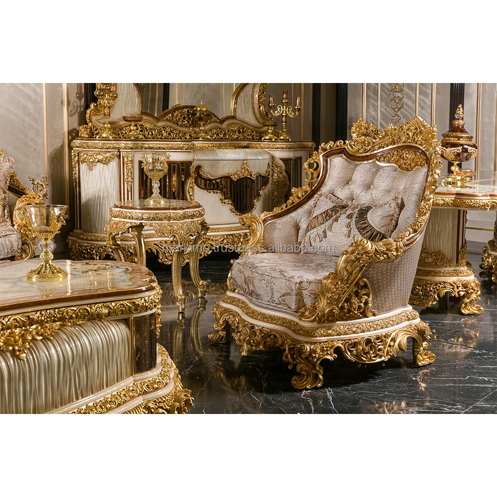 Turkish Luxury Antique Traditional Black Gold African Classical Baroque