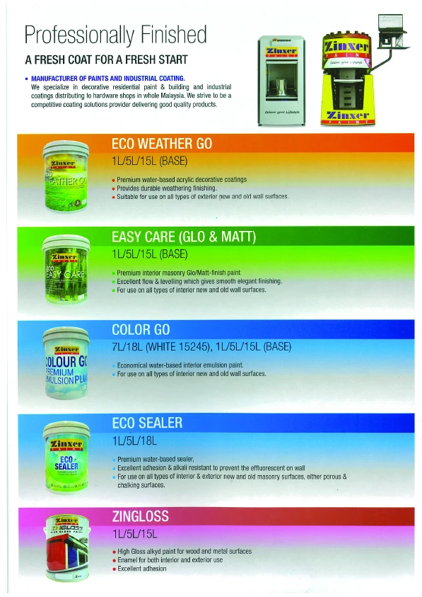 Weather Go Water-Based 1L Exterior Wall Paint Durable Building Coating Smooth Finish Resin Emulsion Based Wood Floor Car Paint