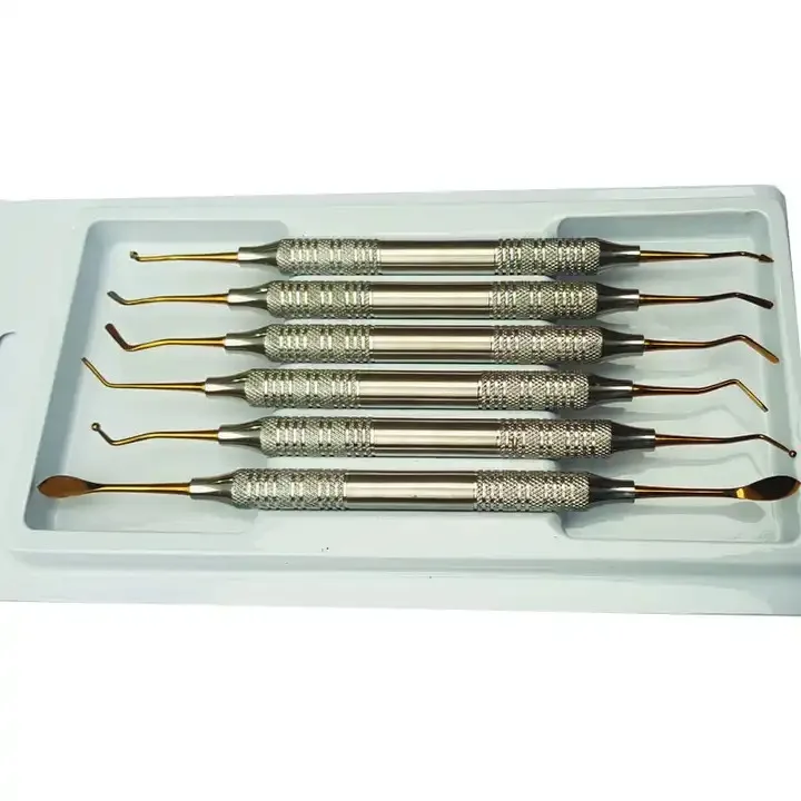 6 Pieces Composite Filling Instruments Set Non Stick Plasma Coated ...