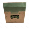 40 rolls of dark green printed garbage bags (boxed)