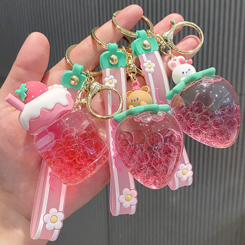 Strawberry Acrylic Keychain