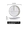 8.2"  3-section (white with black rim)