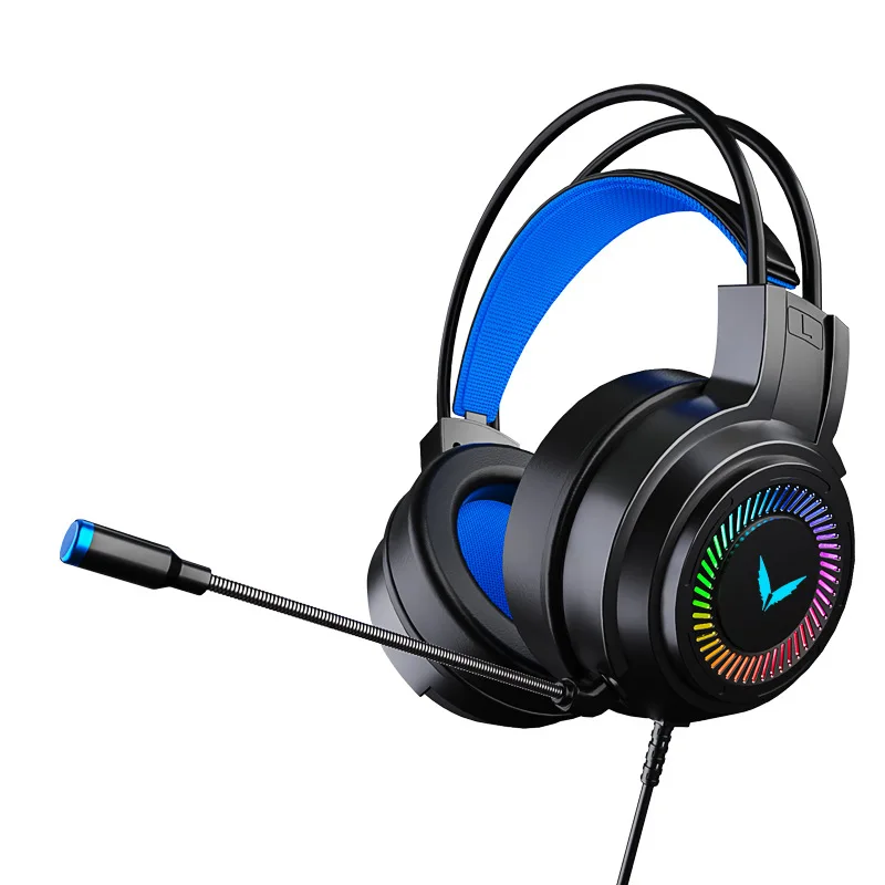 Wholesale G58 Esports Gaming Headsets 7.1 Channel Wired Computer Headsets Leather Microphones Featuring Metal Construction