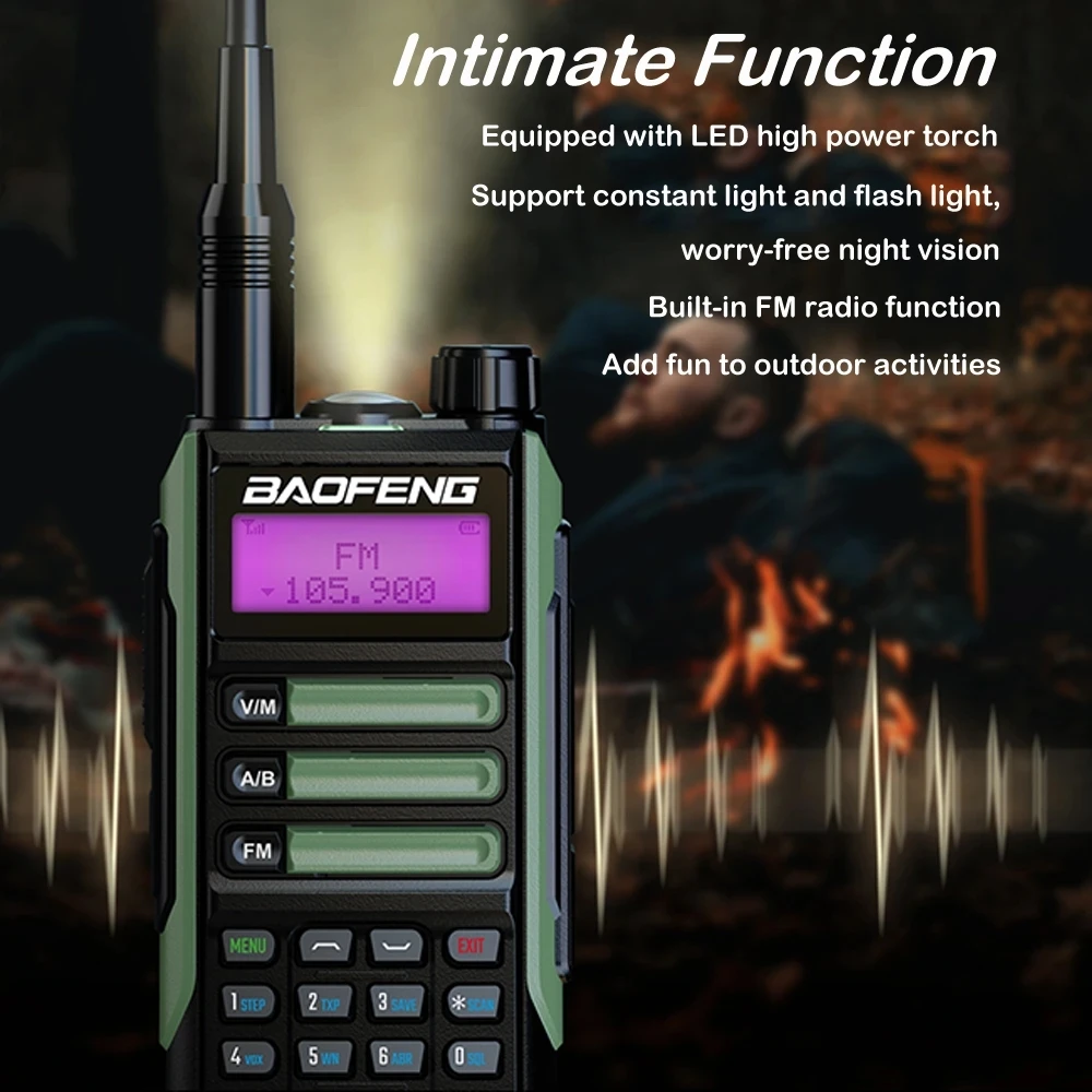2023 Baofeng UV-16 pro IP68 Waterproof Walkie Talkie Dual Band High Power CB Radio Vhf Uhf Long Range 10W Ham Two Way Radio