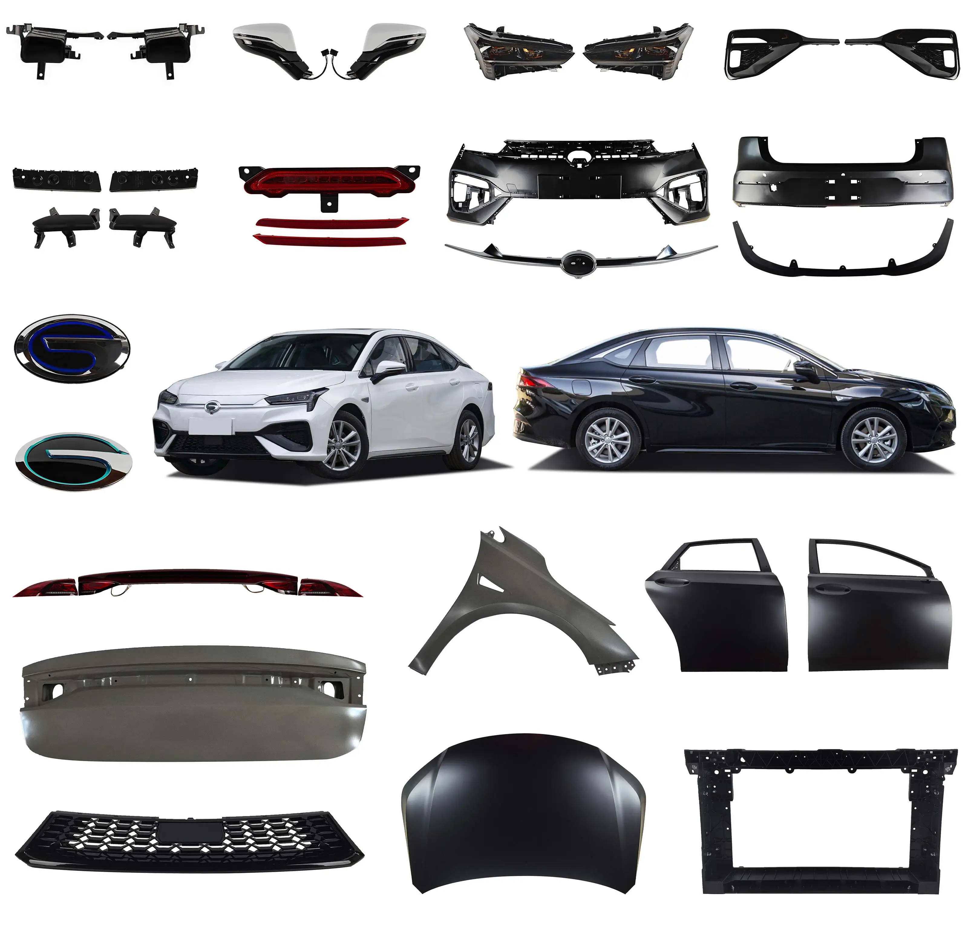 Auto Spare Parts Body Kit Accessories Front Bumper Engine Hood Fender ...