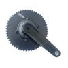 Manovella in alluminio nero + Xcadey + chainring