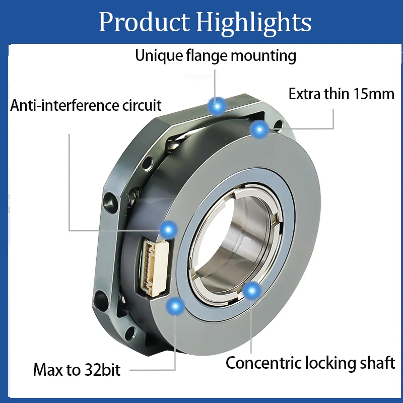 24 bit absolute magnetic rotary encoder RS485 output