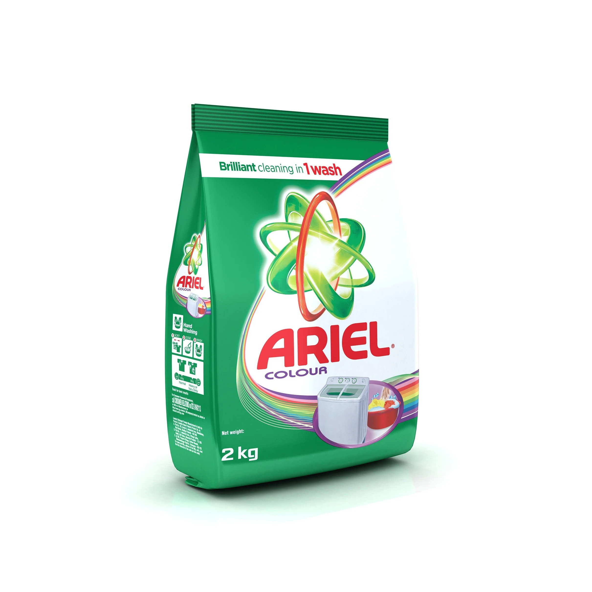 Ariel Colour Care Washing Powder Regular Detergent / Powerful Ariel 3 ...