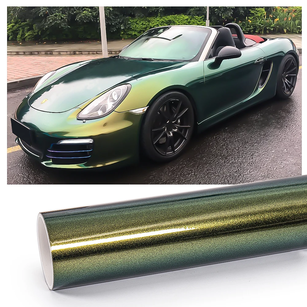 Exclusive Premium Pvc Car Wrap Film 1.52M X 16.5M Chrome Effect Body Decals Chameleon Car Wrap Film