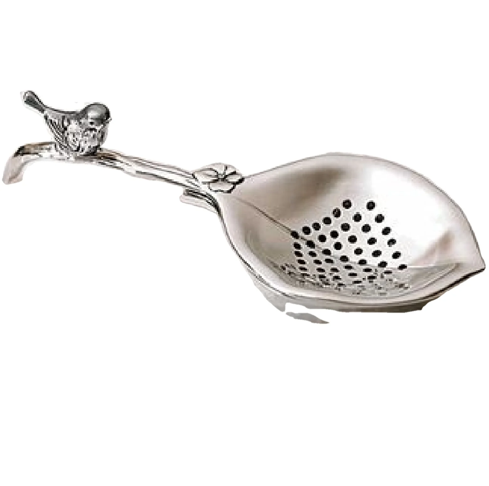 Antique Design Metal Espresso Strainer Grey Color Kitchen And Tabletop