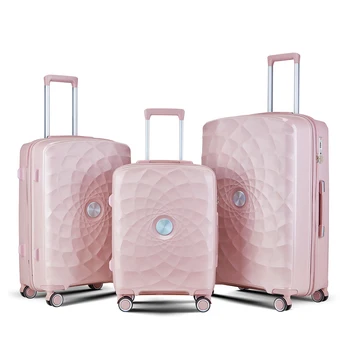 China Luxury Colorful Trolley Luggage Aluminum Travel Bags 3 Piece Suitcase Sets For Travelling