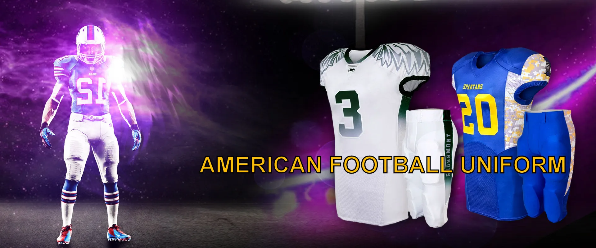 Source Custom Made American Football Jerseys with tackle twill player name  and numbering on m.