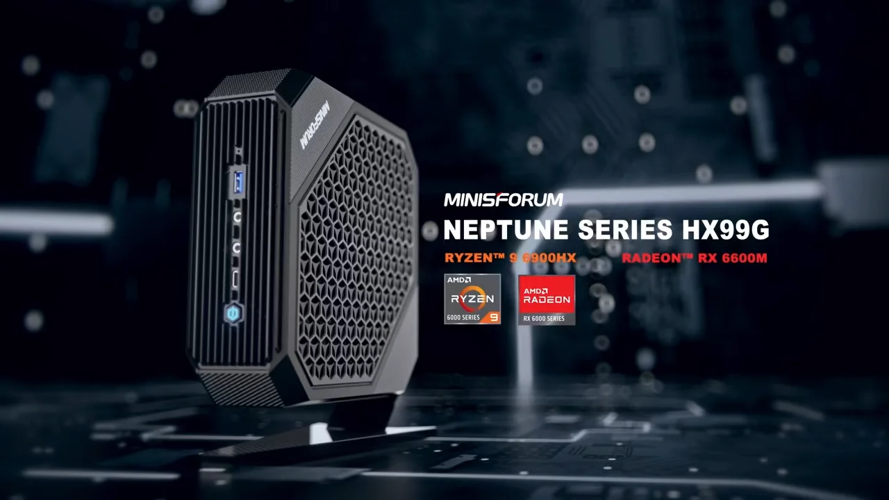 Minisforum Neptune HX99G Mini PC: AMD Ryzen 9, 32GB DDR5, 1TB SSD
