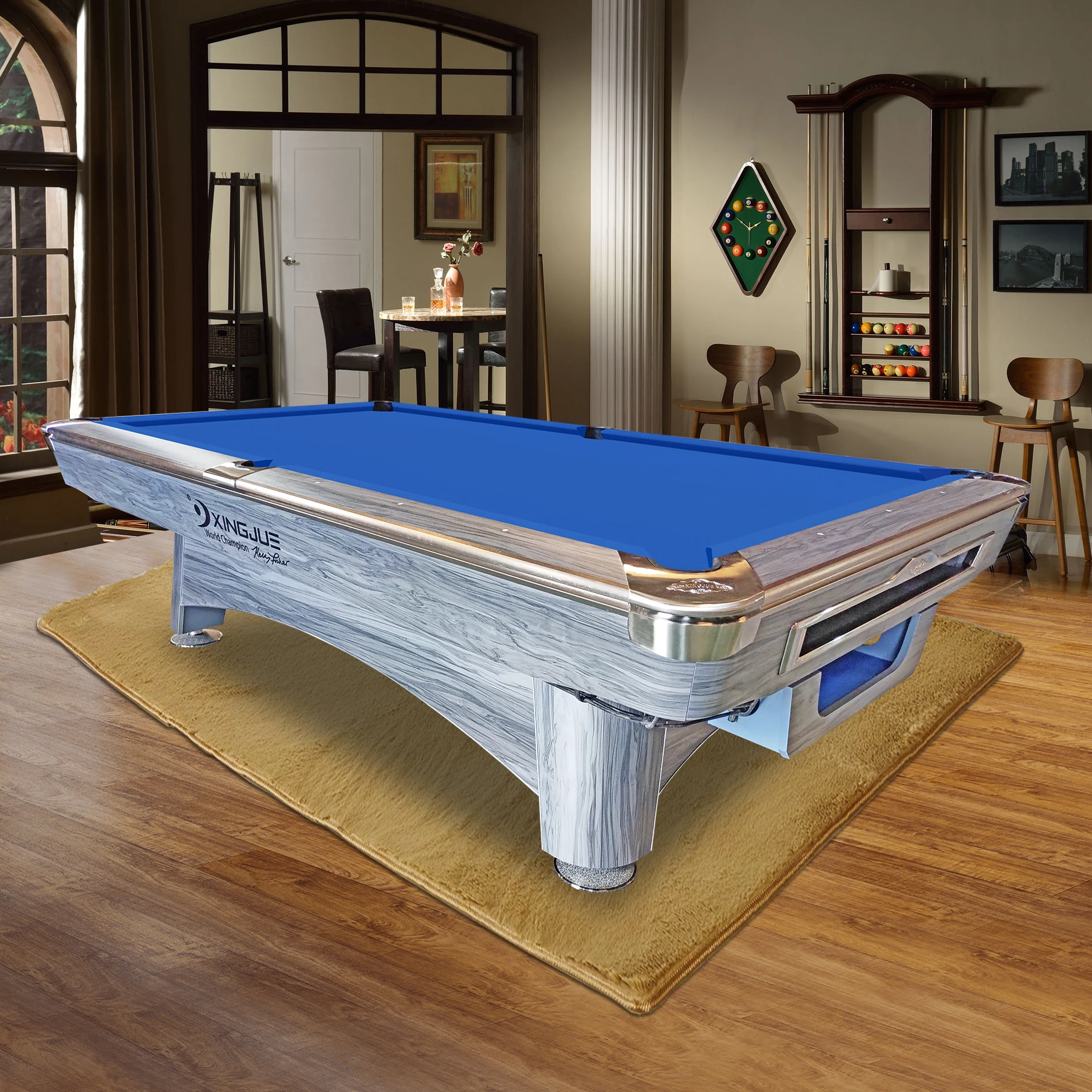 Xingjue Billiard Table Solid Wood Standard l Commercial Club 8 9