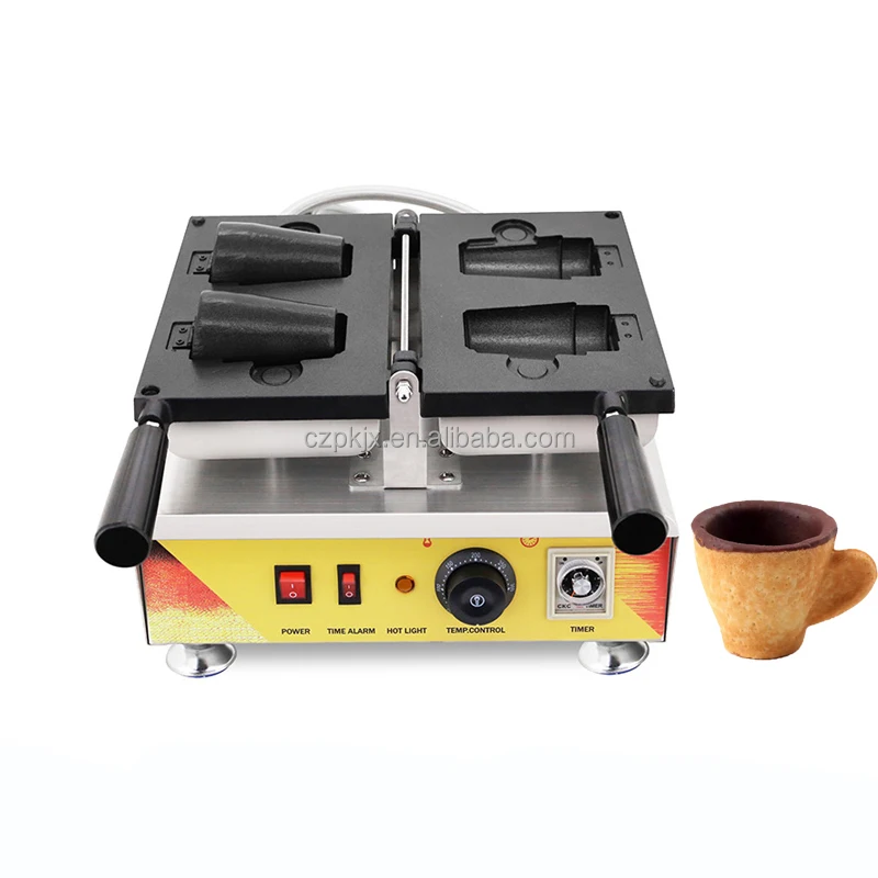 Snack Waffle Machine Make Coffee Cups Edible Coffee Cup Waffle Makers Machine