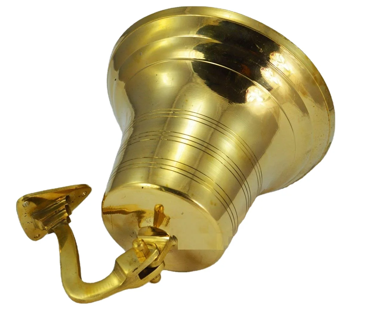 SUPERBE GRANDE CLOCHE DE PORTE TITANIC 1912 en LAITON Navire Marine